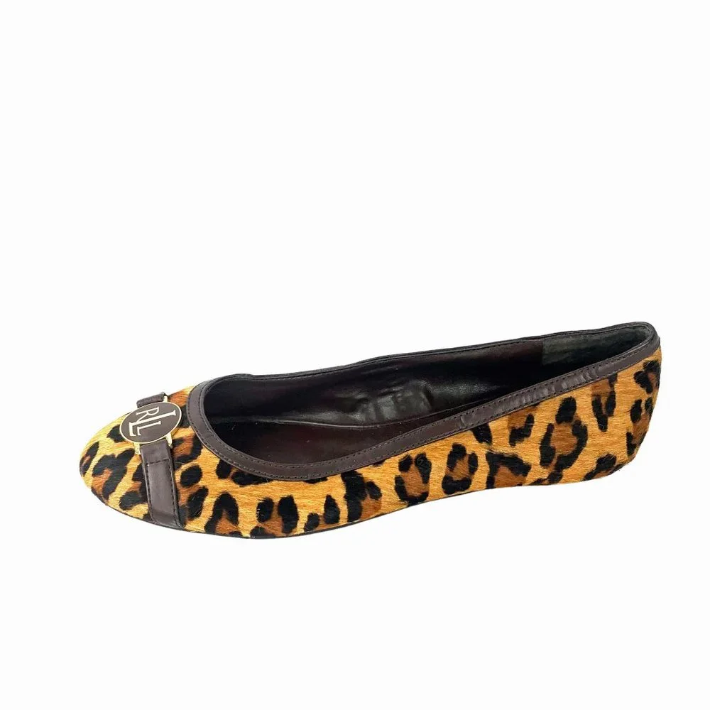 LAUREN RALPH LAUREN Ponyhair Animal Print RLL Logo Monstrap‎